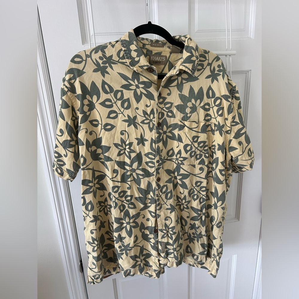 Arrow Khaki's Leaf Print Shirt